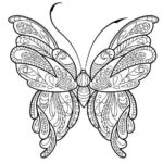 dibujos de mandalas de mariposas